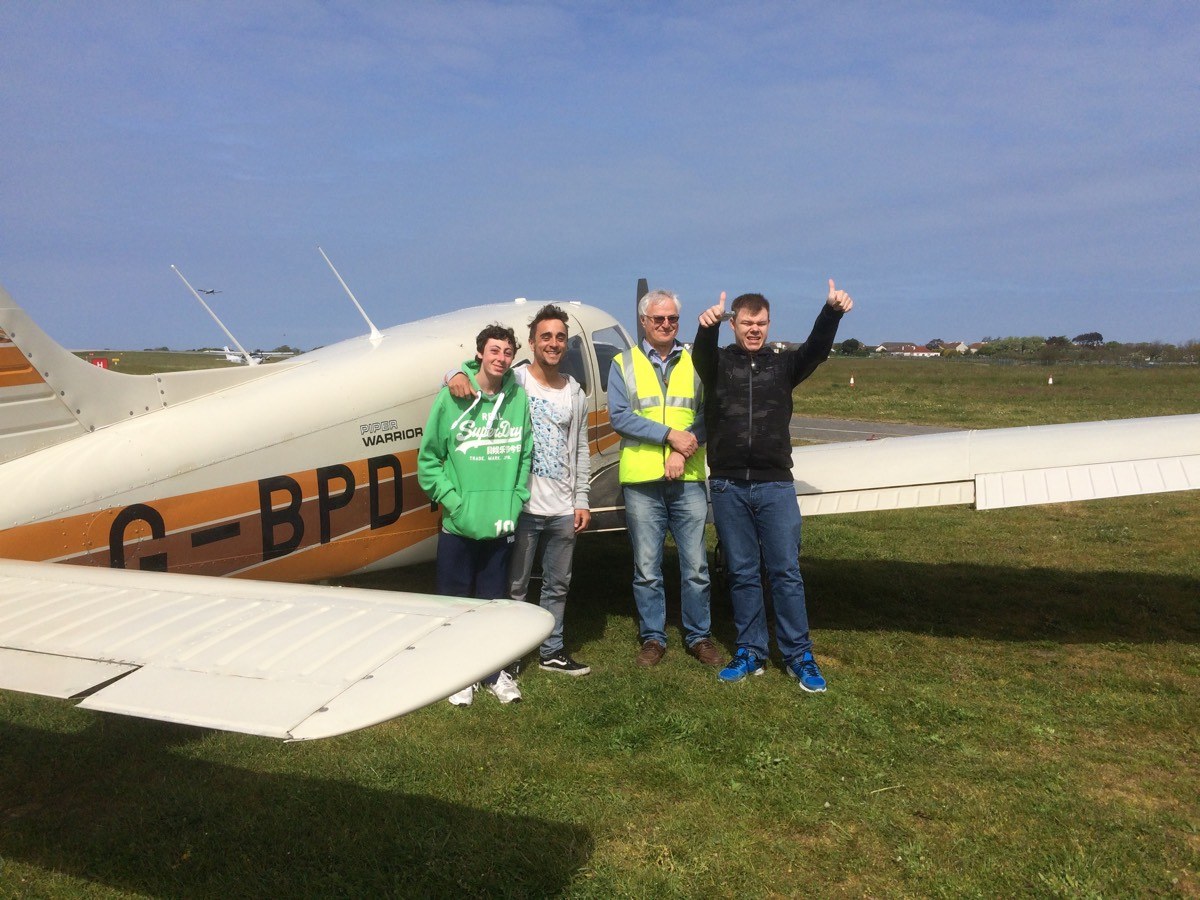 Ryan and Cristiano with Pilot Sean Morvan